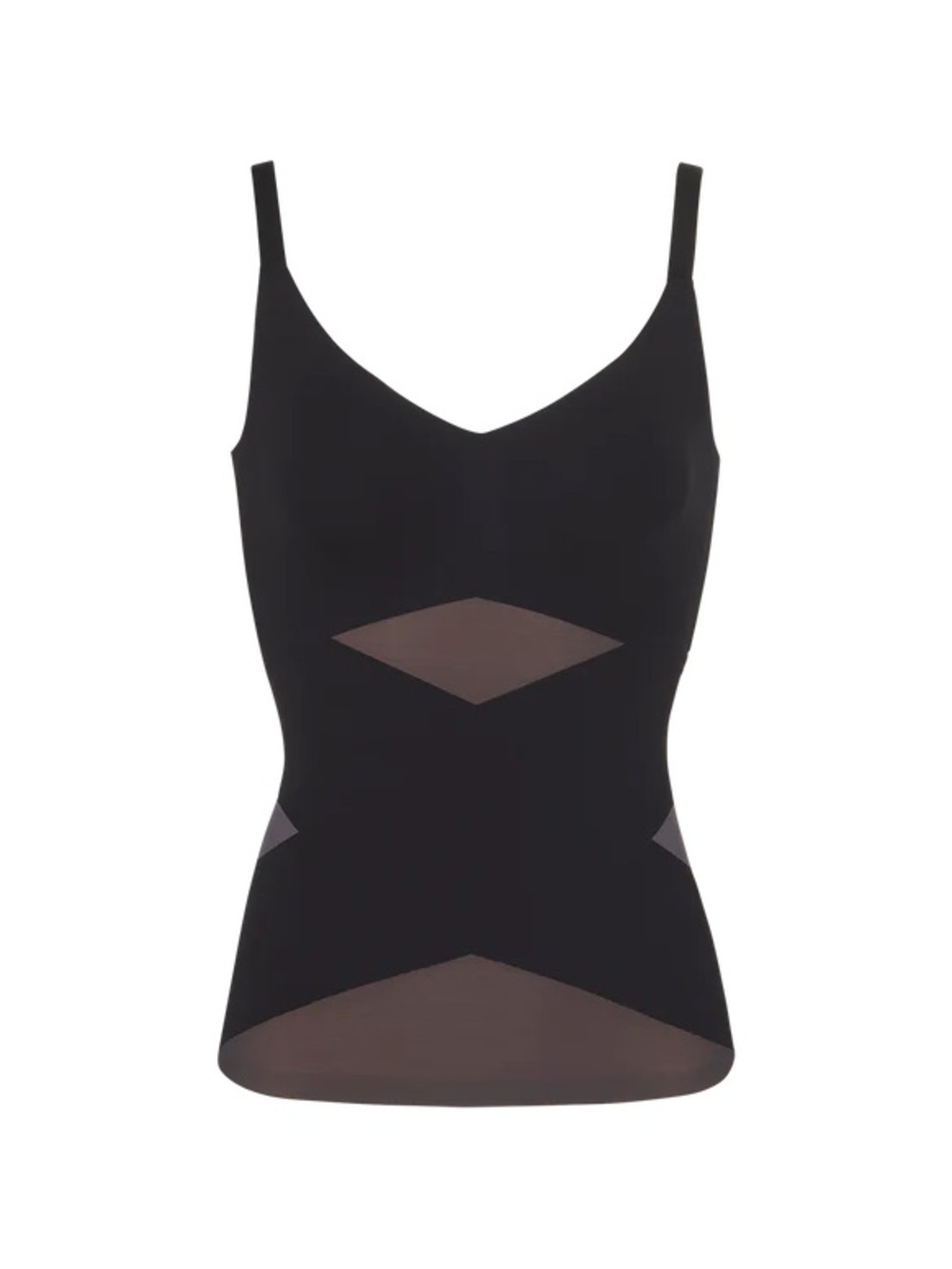 HoneyLove LiftWear Cami Runway Black Bra Top Shapewear Tank w/ Adjustable Straps